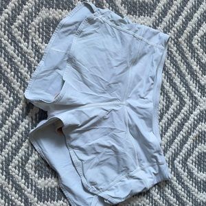 white lululemon shorts